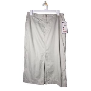 BILL BLASS khaki skirt size 14 ladies new with tag fall skirt sustainable eco